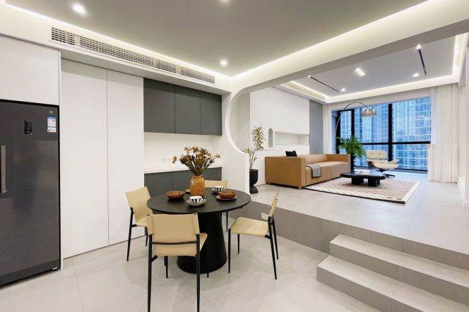 modern 3brs floor heating modern furniture near Xintiandi 26.5K