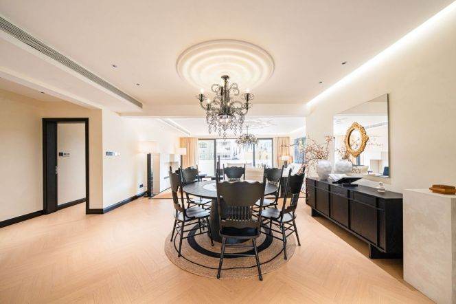 brand new big 4 brs floor heating modern furniture open balcony near Library Wu kang road