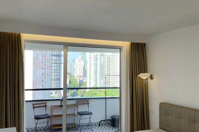 Modern&Spacious&Bright 1+1Bdrs 1Bath Apt+L14 Wu Ding Rd+Open Balcony+Awesome View