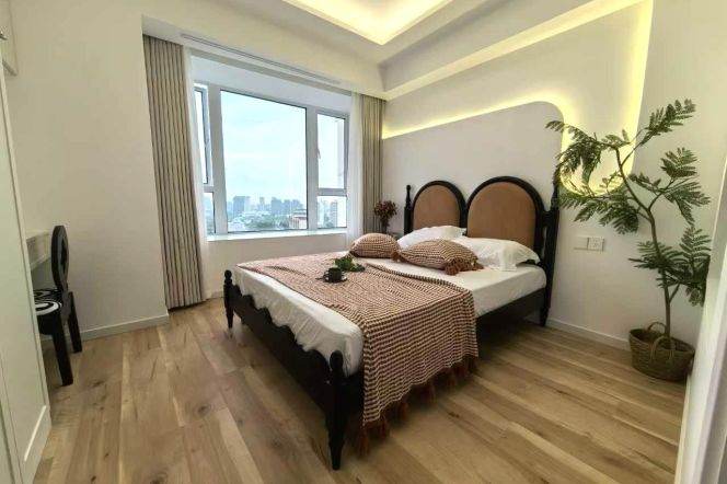 Jinshajiang rd 1BR 1LR@L13/3/4,elevator/NR ECNU/central AC/bright room