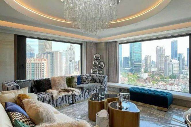 Penthouse 3br+1/2bt@West nanjing rd 272sqm+35sqm terrace  luxury design