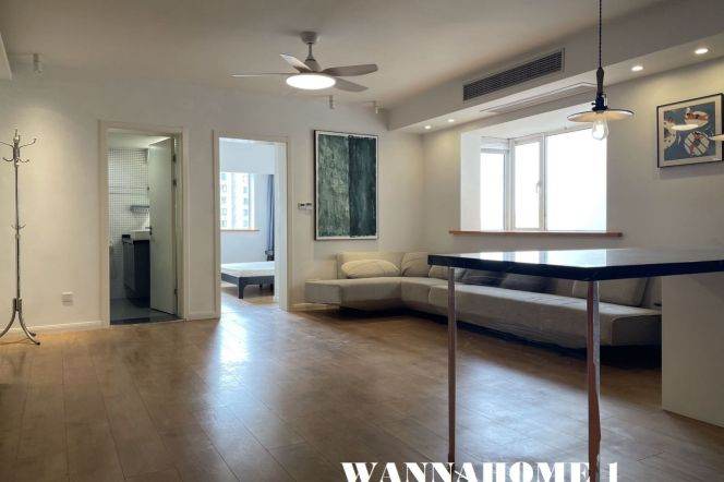 Nice Open Balcony+Spacious&Bright 3Bdrs 2Baths Apt+Good View+Security+Jing An Temple