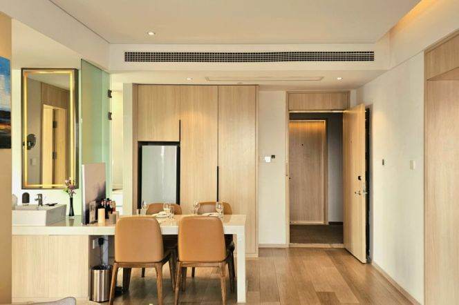 2 br service apt in Putuo District Near Changfeng Park Station(Line 15)