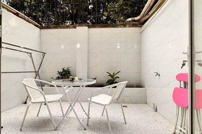 Nice yard 1Br/1Lr/1Bt apt nr South shanxi rd,M1/7/10/12