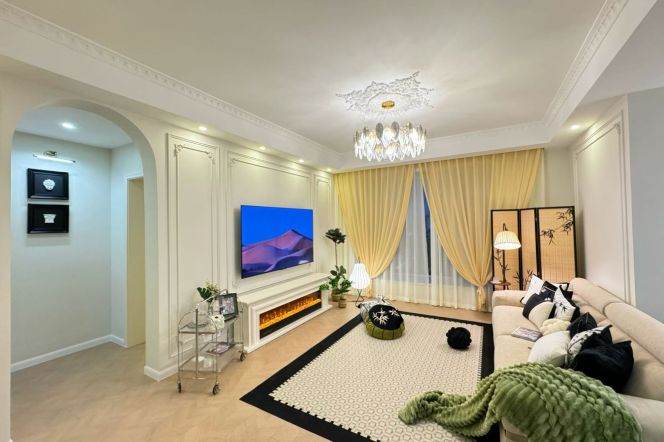 modern big 4brs floor heating open kitchen nice furniture near Golden avenue 