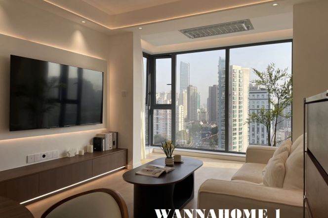 Spacious&Reallt Bright&Bright 1Bdr 1Bath Apt+L14 Wu Ding Rd+Awesome View+Jing An Temple