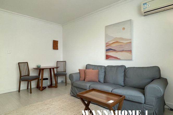 Nice View+Modern&Spacious&Bright&Well-Designed Elevator 1Bdr 1Bath Apt+Jing An Temple