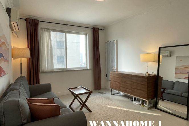 Nice View+Modern&Spacious&Bright&Well-Designed Elevator 1Bdr 1Bath Apt+Jing An Temple