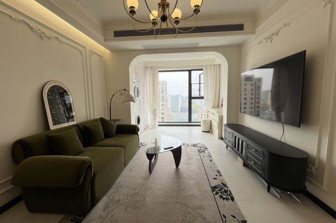 Cozy 1br apt,modern style, CA,floor heating,Gubei Area,L15