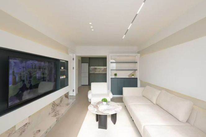 modern big 1 bedroom floor heating nice view beside Jing an temple line 2,7,14 only 14.8K