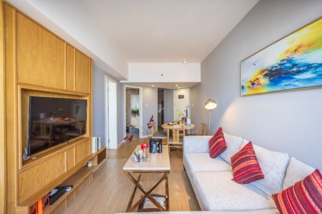 Elevator 1BR Service Apt | Short Lease | Near Jiangsu Rd Metro (Line 2/11) & Jiaotong University