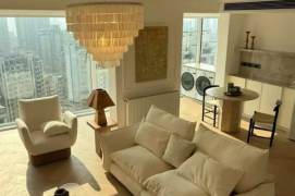 modern duplex 2brs floor heating nice view modern furniture beside Su zhou river line 13,14