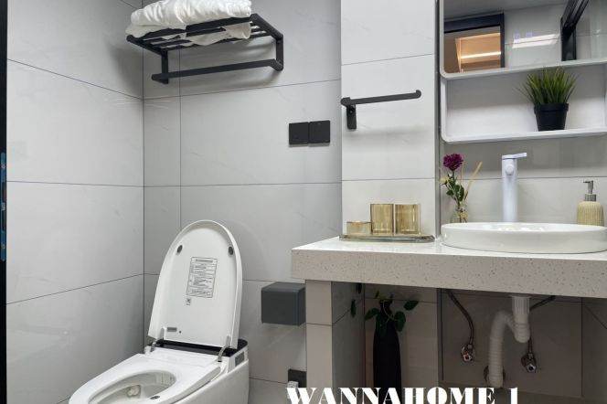 Really Bright&Modern&New&Spacious Elevator 2Bdrs 1Baths Apt+Jing An Temple+Large Closets