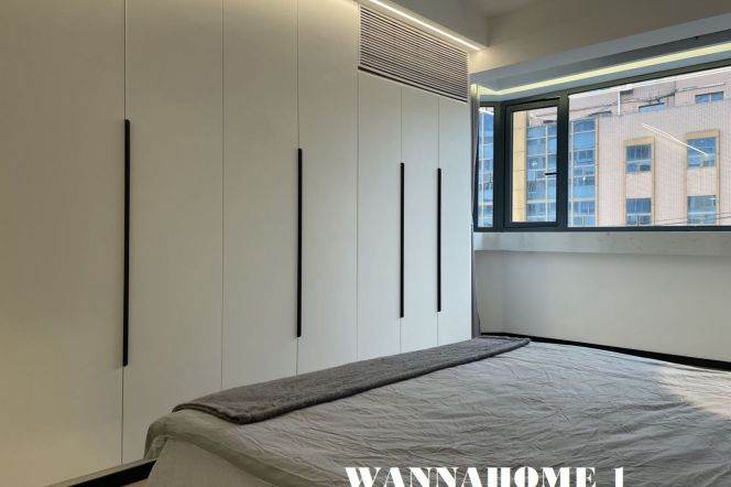 Modern&New&Spacious Elevator 2Bdrs 2Baths Apt+Jing An Temple+Large Closet