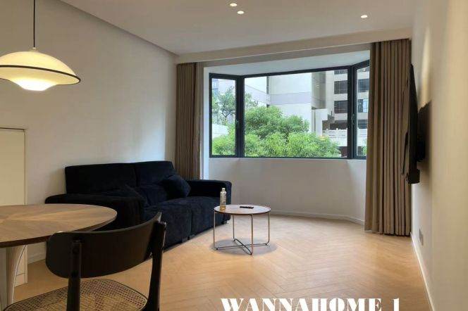 Modern&Spacious&Good Quality 1Bdr 1Bath Apt+Jing'an Temple+Enough Storage+Greenery View