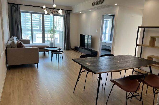 Morden 2brs with balcony and floor heating  nearby  Xujiahui 