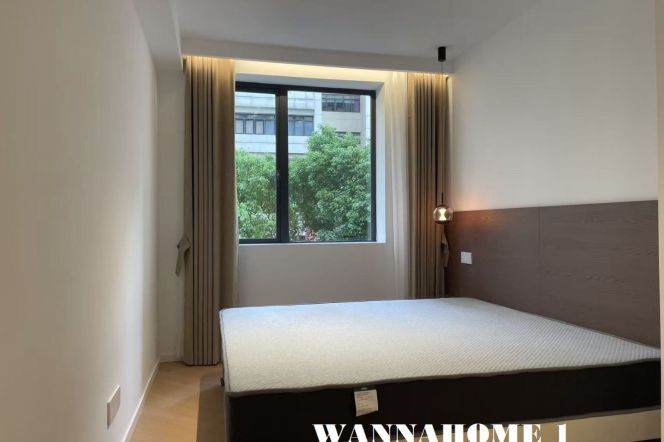 Modern&Spacious&Good Quality 1Bdr 1Bath Apt+Jing'an Temple+Enough Storage+Greenery View
