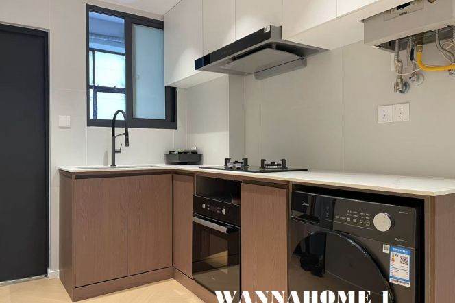 Modern&Spacious&Good Quality 1Bdr 1Bath Apt+Jing'an Temple+Enough Storage+Greenery View