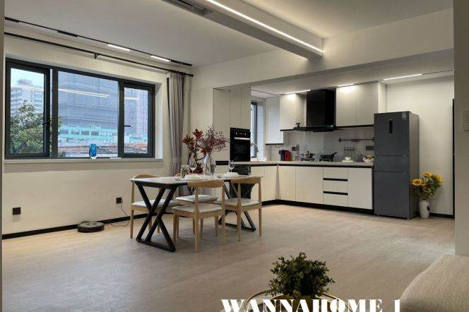 Really Bright&Modern&New&Spacious Elevator 2Bdrs 1Baths Apt+Jing An Temple+Large Closets