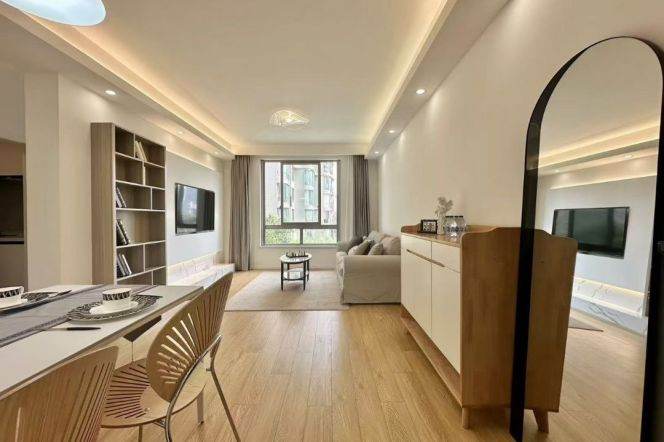 Morden 1bedroom with floor heating nearest compound to Jing an temple CBD 