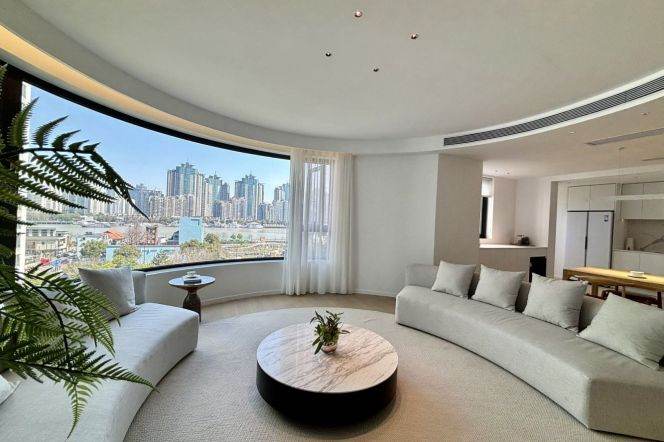 Perfect river view@3brs&2baths with balcony near Huangpu Binjiang