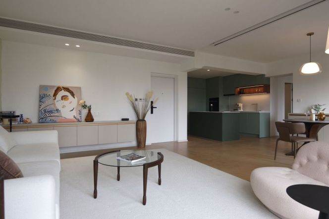 brand new super modern 3brs floor heating balcony near Wu kang road line 2,10,11 