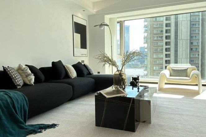 modern big 3brs floor heating modern furniture in Shimao Huang pu river 