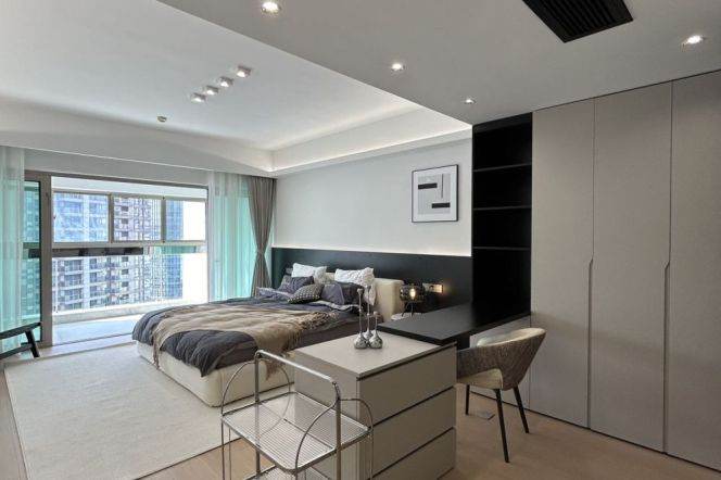 brand new modern big 4brs floor heating modern furniture beside Huang pu river 