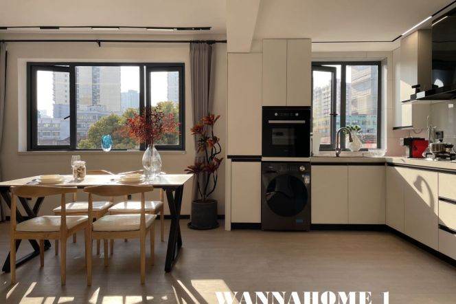 Really Bright&Modern&New&Spacious Elevator 2Bdrs 1Baths Apt+Jing An Temple+Large Closets