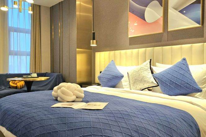 1br service apt fully equipped with daily necessities Near Beiyangjing Rd(Line6)