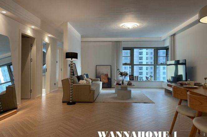 Top Compound+Jing An Temple+ Modern&Spacious&Bright 3Bdrs 2Baths Apt+Free Club 