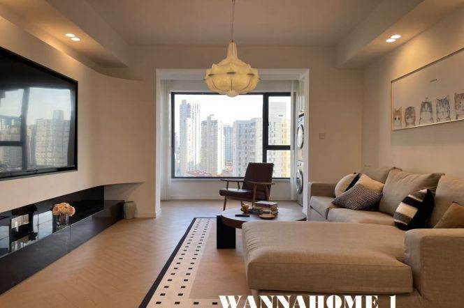 Spacious&Bright 3Bdrs 2Baths/L2/11 Jiangsu Rd/Suzhou Creek/2 Open Balconies/Great View