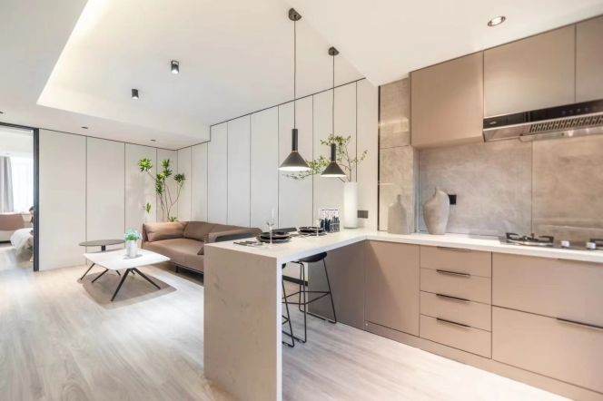 Floor heating modern 1BR APT Jiashan Rd 9.9k