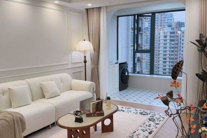 Lujiabang/Madang Rd metro/2br2bt/central AC/floor heat/oven