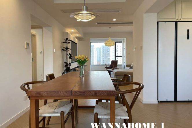 Spacious&Bright 3Bdrs 2Baths/L2/11 Jiangsu Rd/Suzhou Creek/2 Open Balconies/Great View