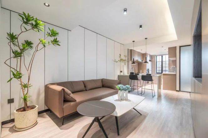 Floor heating modern 1BR APT Jiashan Rd 9.9k