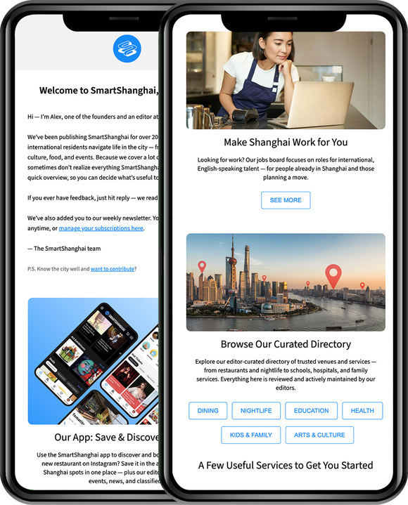 Welcome email promotion