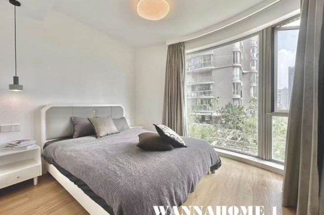 Great Compound+Spacious&Modern&Bright 1Bdr 1Bath Apt+Jing An Temple+L14 Wu Ding Rd Metro