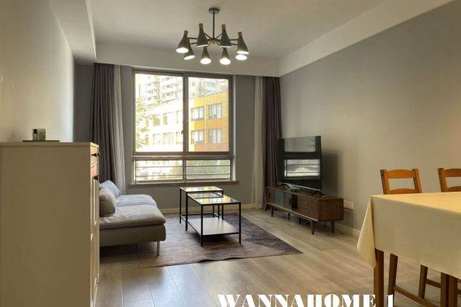 Great Compound+Spacious&Modern&Bright 1Bdr 1Bath Apt+Jing An Temple+Greenery View