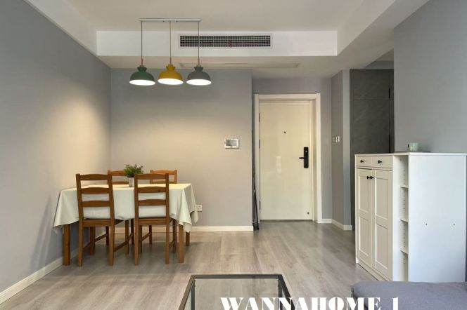 Great Compound+Spacious&Modern&Bright 1Bdr 1Bath Apt+Jing An Temple+Greenery View