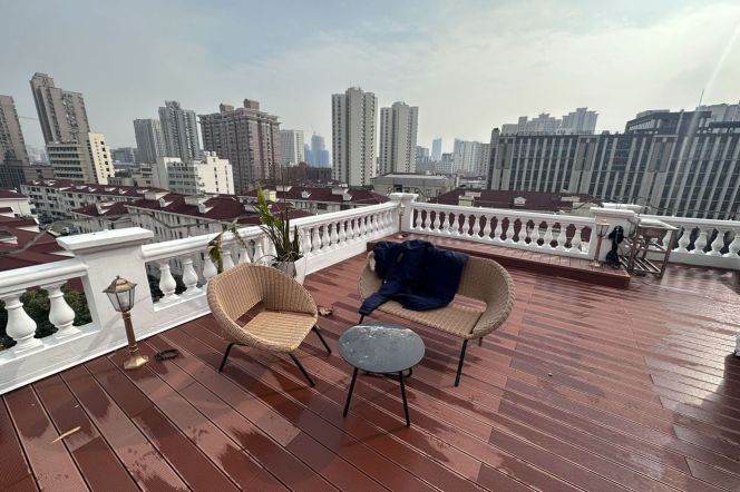 brand new 3brs floor heating big terrace brand new furniture near Xujiahui park line 1,9,11