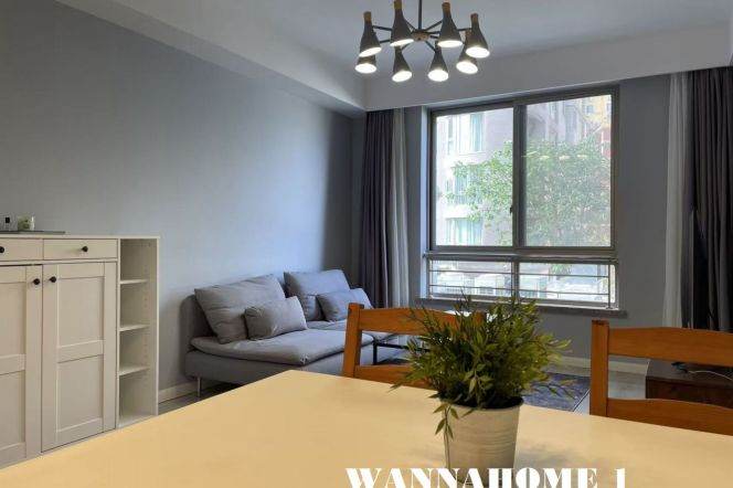 Great Compound+Spacious&Modern&Bright 1Bdr 1Bath Apt+Jing An Temple+Greenery View