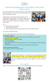 Volunteer with Stepping Stones to Teach English to Under-served Children in Shanghai