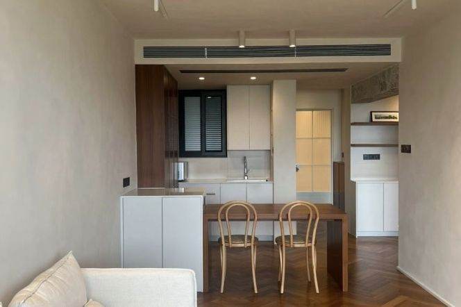 modern 1bed with ample storage-high floor with view- nice location @ line 1/7 changshu road