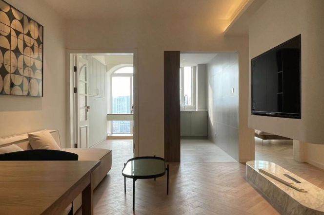 Nice Balcony+Spacious&Modern&Bright 1+1Bdrs 1Bath Apt+L2/11 Jiang Su Rd+Good View+Large Closet