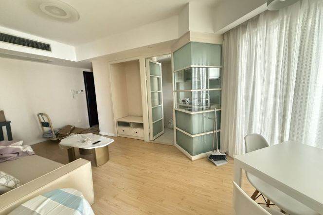 High rise one bedroom Apt with balcony near L2/11Jiangsu Rd