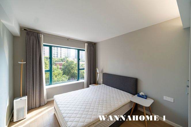 Top Compound+Spacious&Modern 3Bdrs 2Baths Apt+Hua Shan Rd/An Fu Rd/Wu Kang Rd+Large Balcony