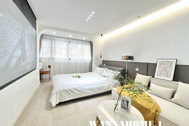 Modern&Bright 1Bdr 1Bath+Jing An Temple+L7 Chang Ping Rd+Clean Compound+2F Walk Up