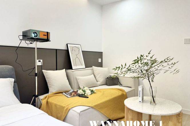 Modern&Bright 1Bdr 1Bath+Jing An Temple+L7 Chang Ping Rd+Clean Compound+2F Walk Up