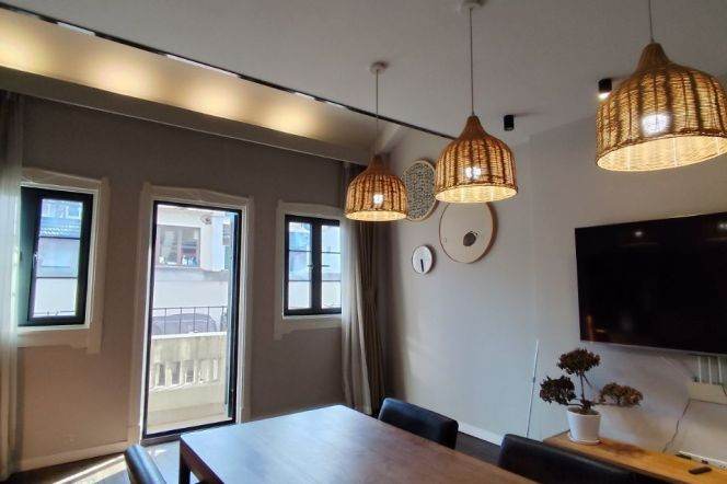 Nice terrace 2Brs/2Lrs/2Bts apt nr Jingan temple,M2/7/14